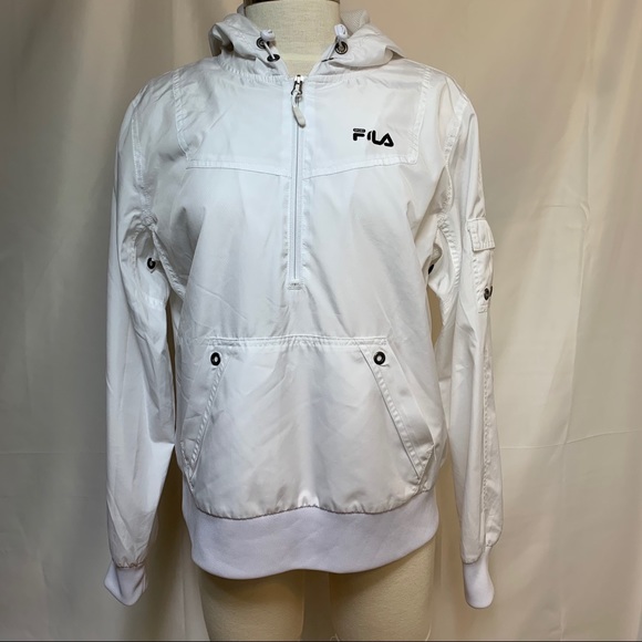 Fila Jackets & Blazers - 🌞 Fila Sport | Hooded Rain Pullover White L
